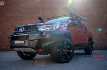 TOYOTA HILUX N80 RUGGED X AB808 GLOSS BLACK MILLED ACCENTS